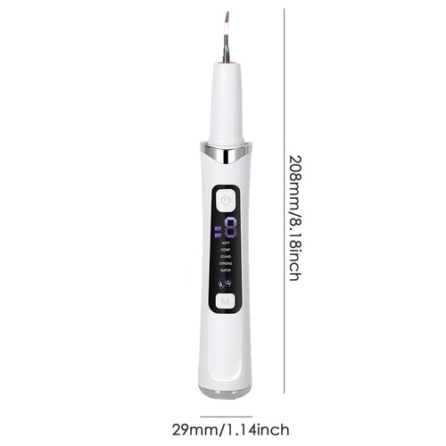 Ultrasonic Electric Tooth Cleaner Tartar Plaque Remover Dental Scaler Tool Kit..